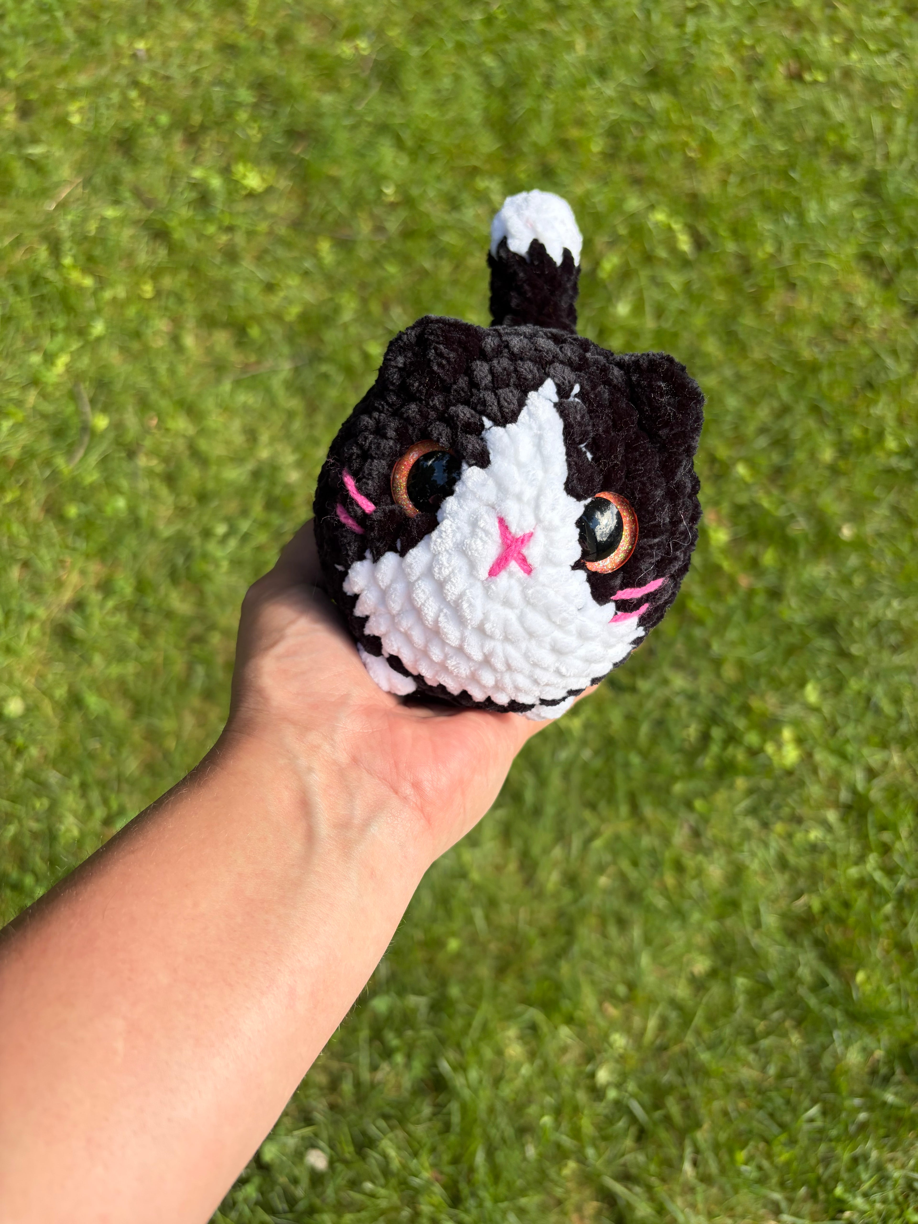 Handmade Crochet Loaf Cat Plushie