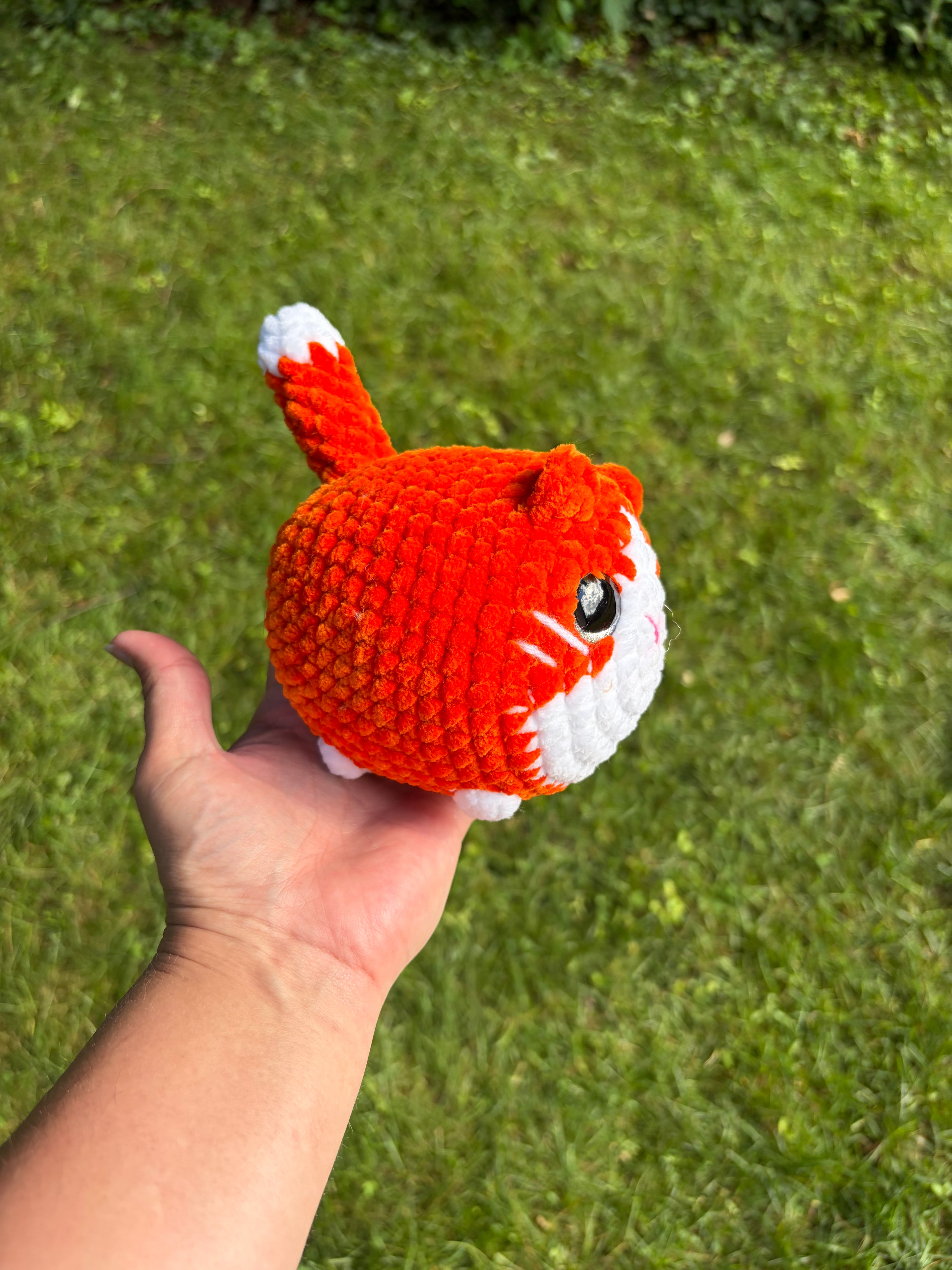 Handmade Crochet Loaf Cat Plushie