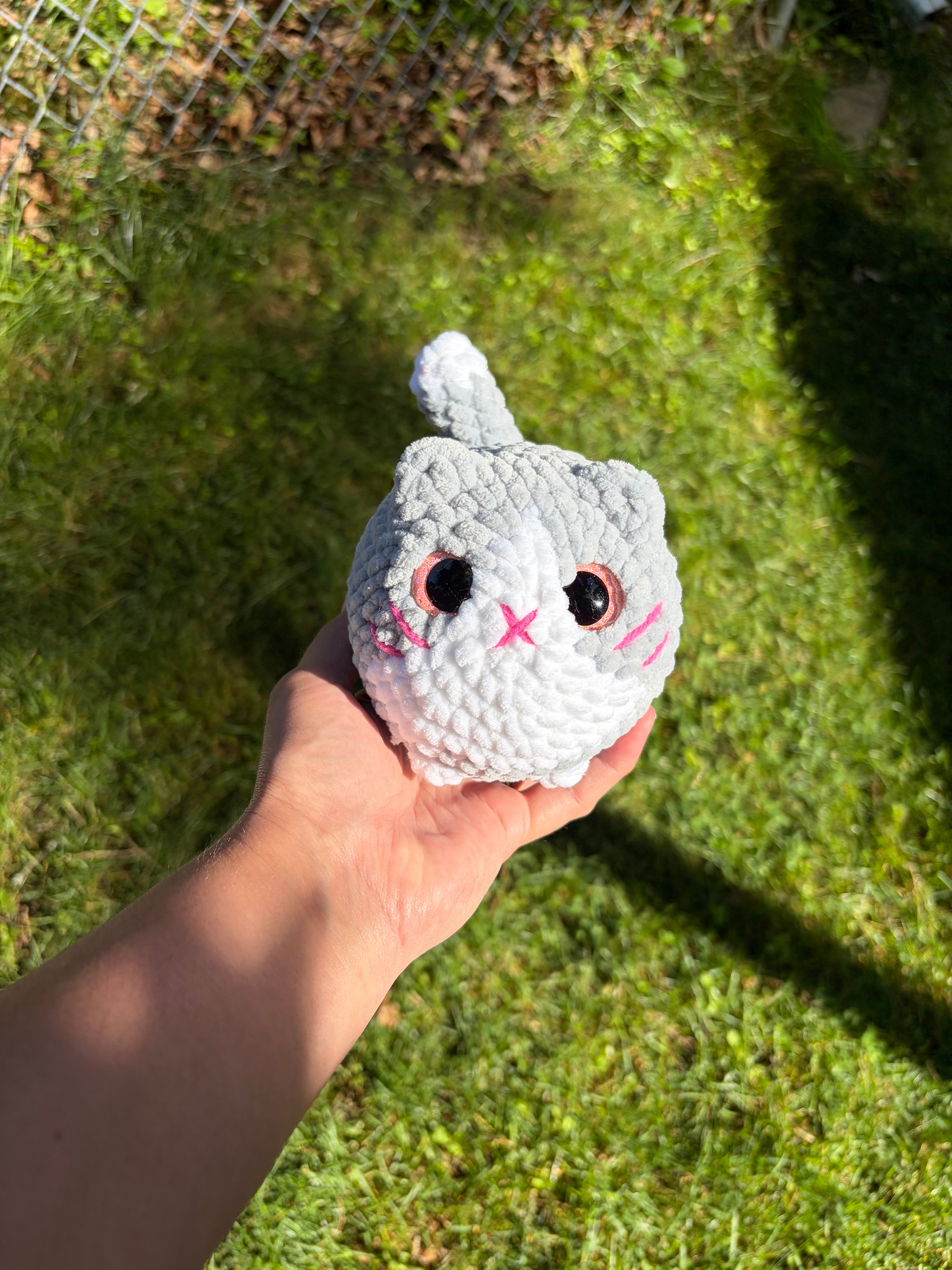 Handmade Crochet Loaf Cat Plushie