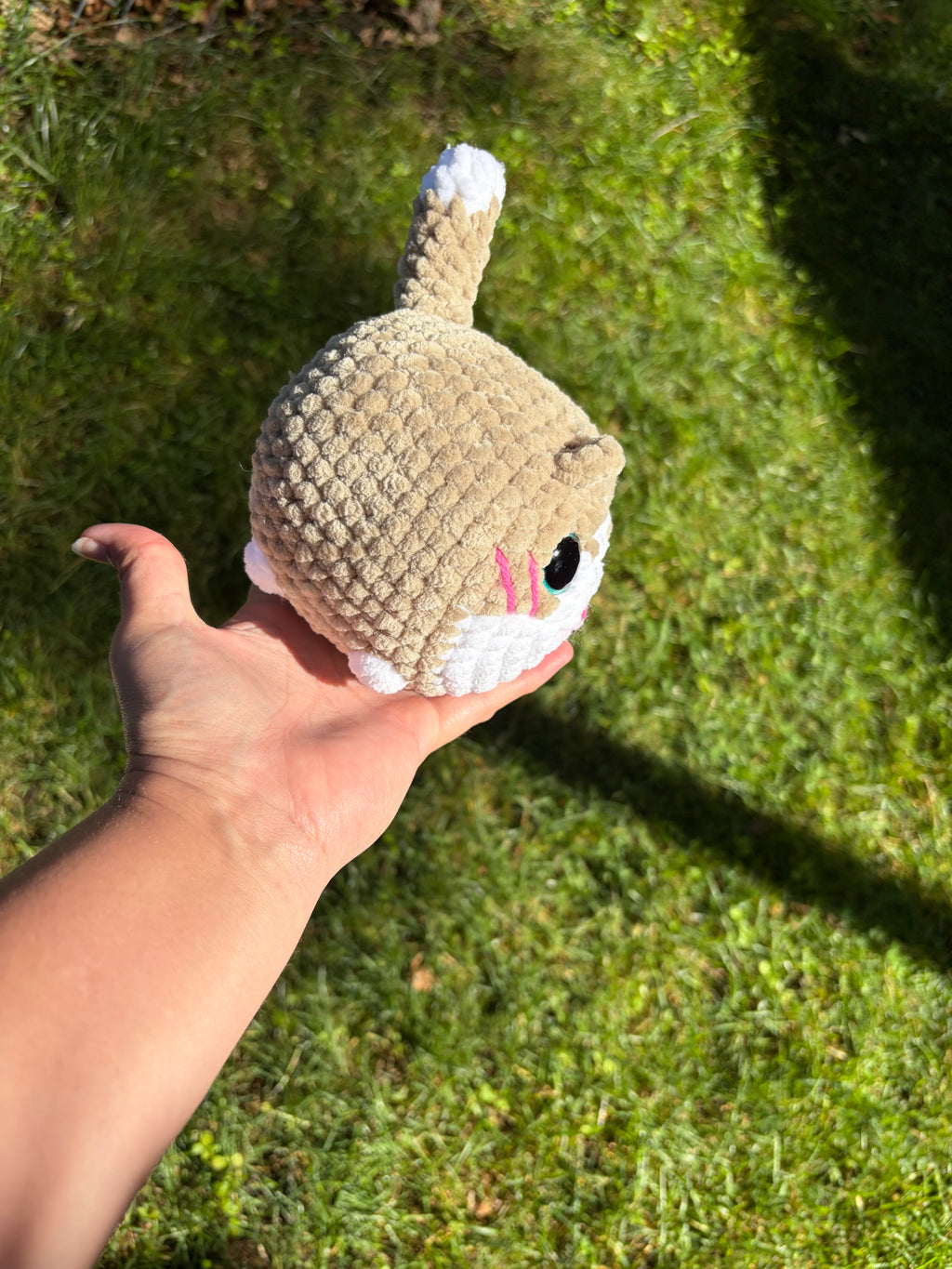 Handmade Crochet Loaf Cat Plushie