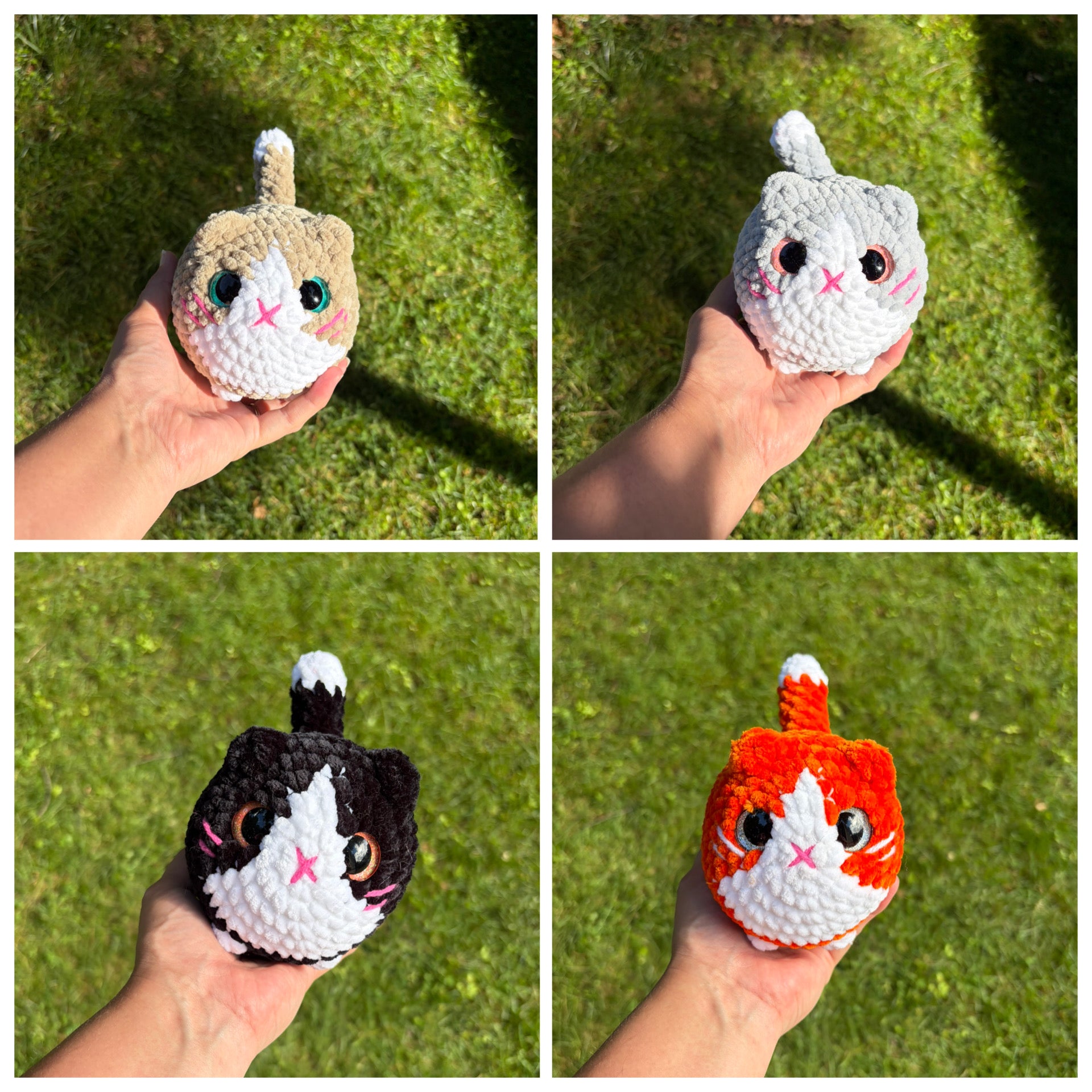 Handmade Crochet Loaf Cat Plushie