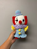 Handmade Crochet Clown Plushie
