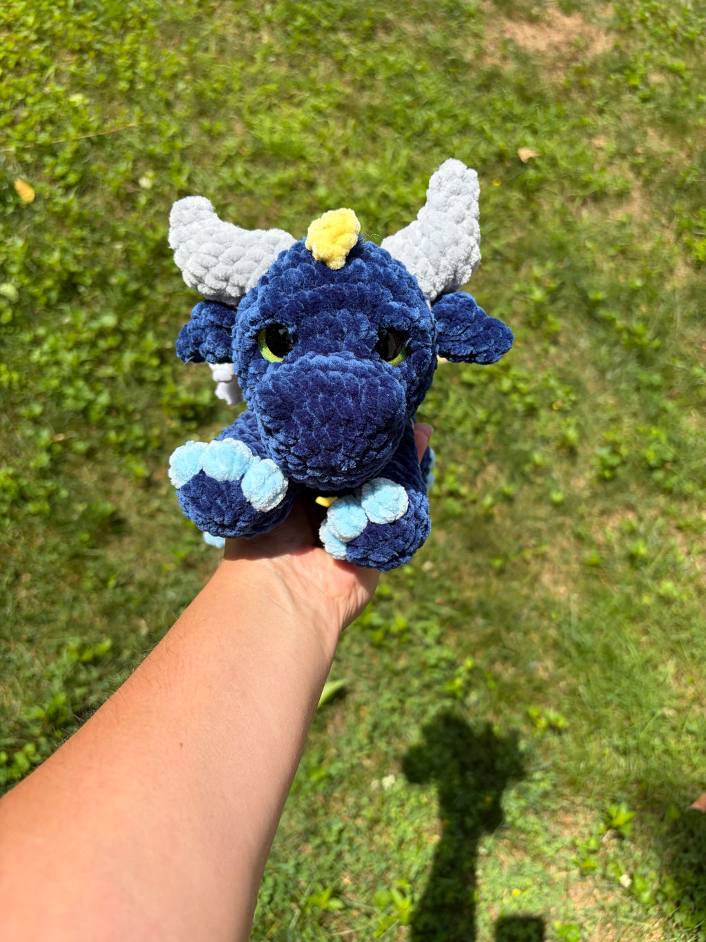 Star Night Dragon — Handmade Crochet Plushie