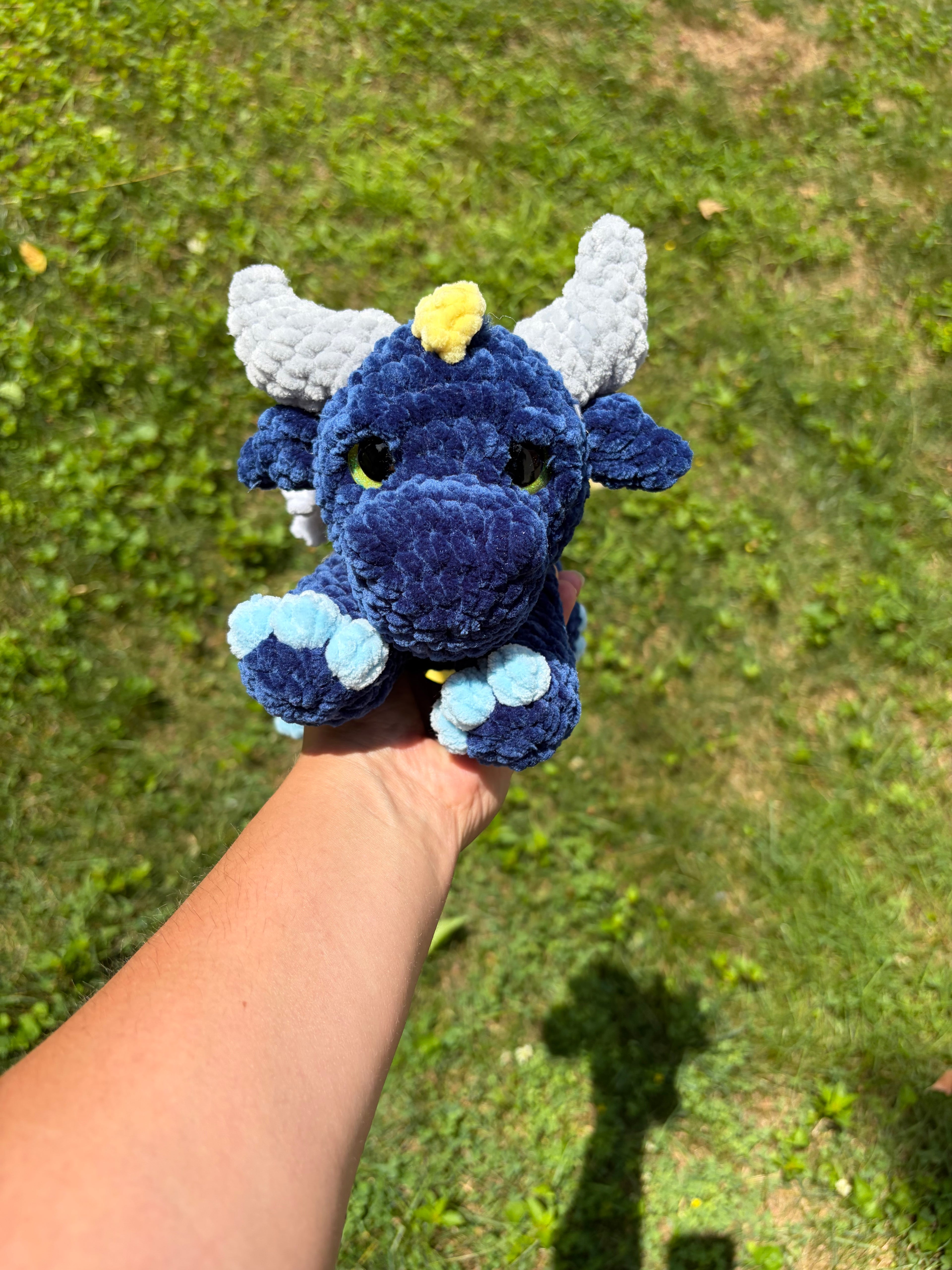 Star Night Dragon — Handmade Crochet Plushie