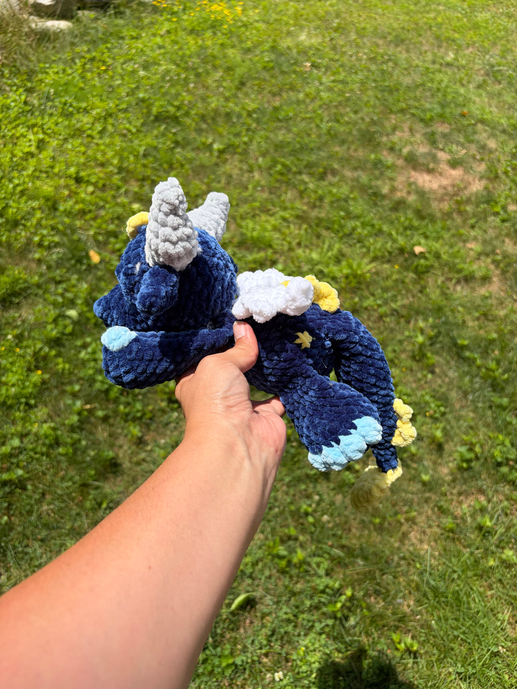 Star Night Dragon — Handmade Crochet Plushie