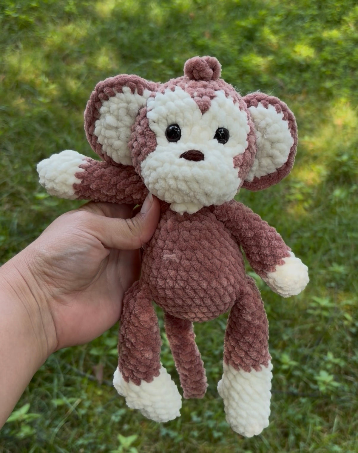 crochet monkey plush