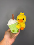 duck with bobby plush / stuffed animal/ crocheted
